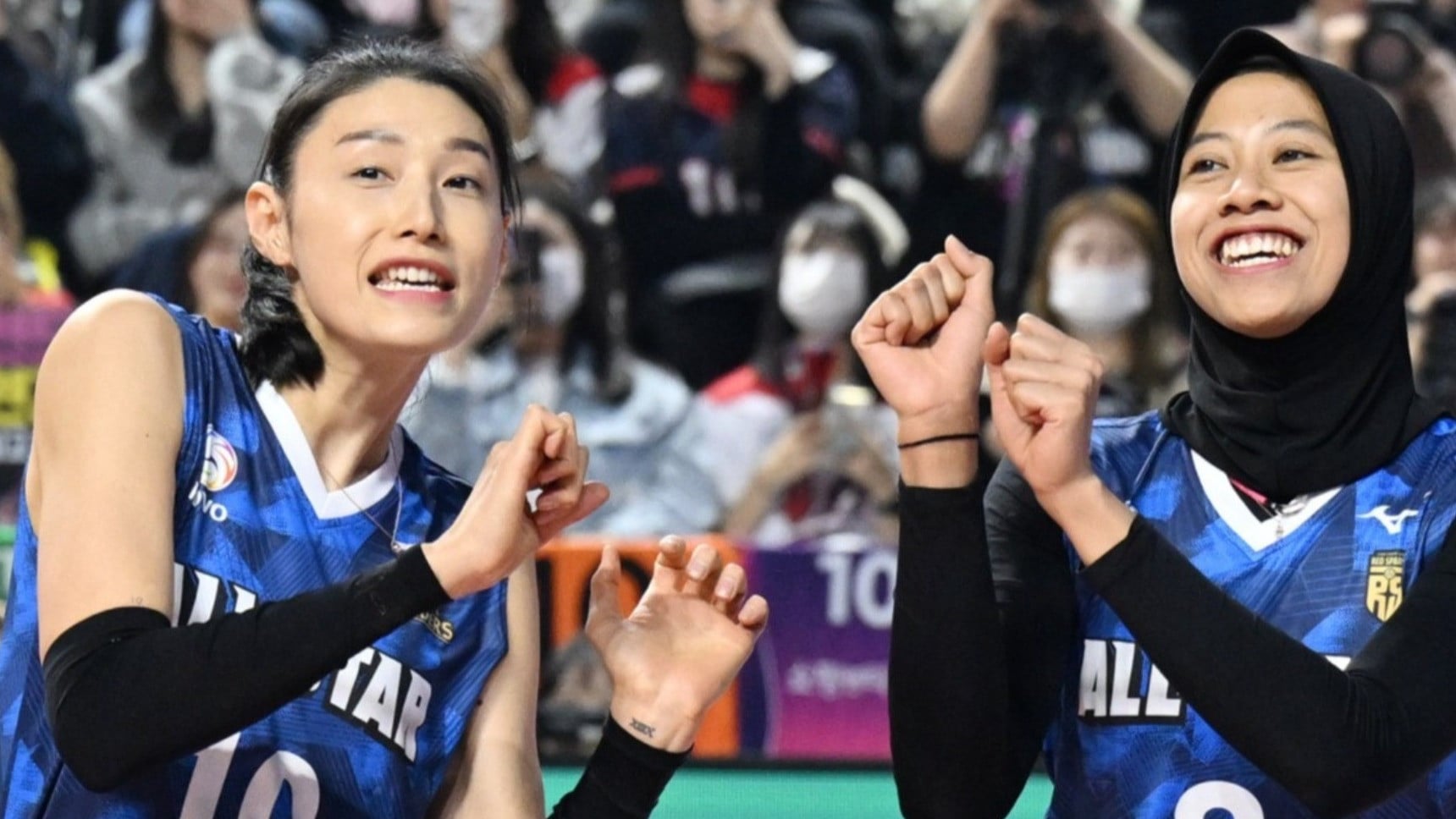 Kim Yeon-koung dan Megawati Hangestri di All Star V league