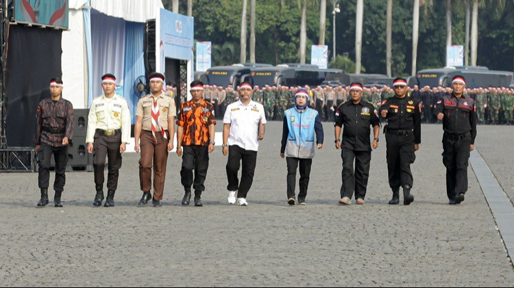  Apel Kebangsaan Jaga Jakarta Untuk Indonesia , di Lapangan Cawan Selatan, Monas, Jakarta Pusat, Sabtu (8/8/2026)