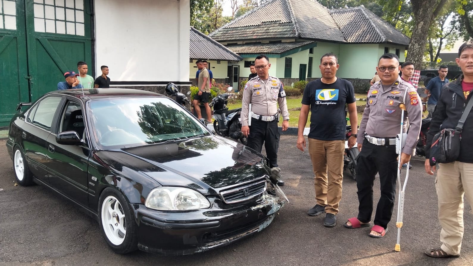 Aiptu Asep Suhara Anggota Polrestabes Bandung Meninggal Dunia Jadi Korban Tabrak Lari Civic Hitam