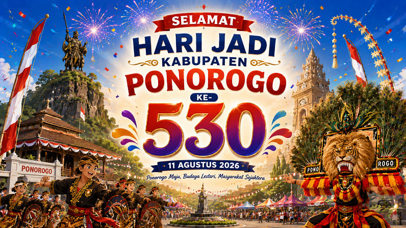 Ilustrasi Hari Jadi Kabupaten Ponorogo ke-530