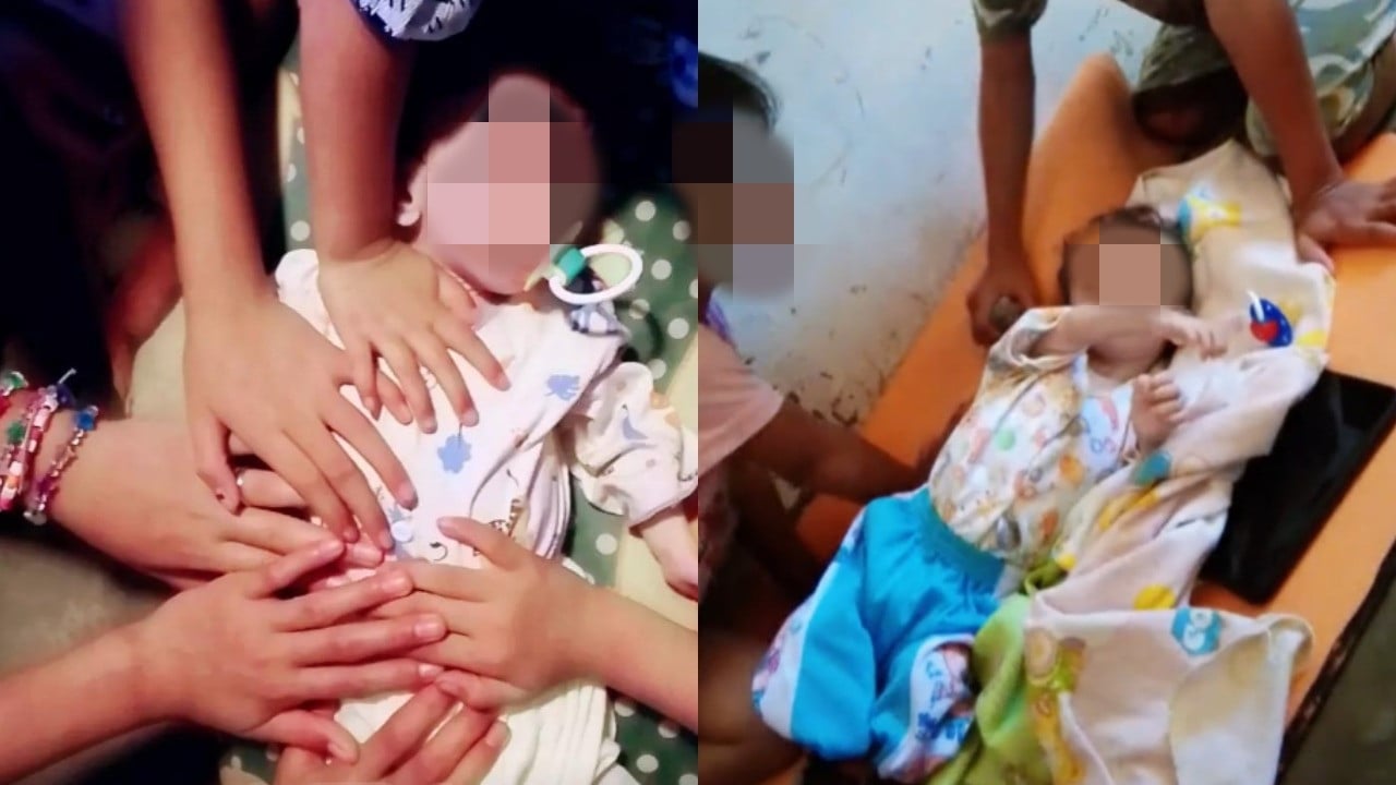 Viral ibu delapan anak di TikTok, dimana anak bungsunya yang berusia sekitar 4 hingga 6 bulan hanya memiliki berat badan 2 kilogram.