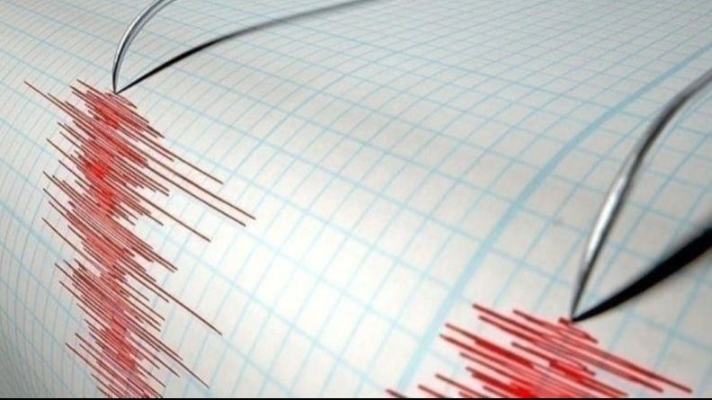 Ilustrasi gempa bumi.