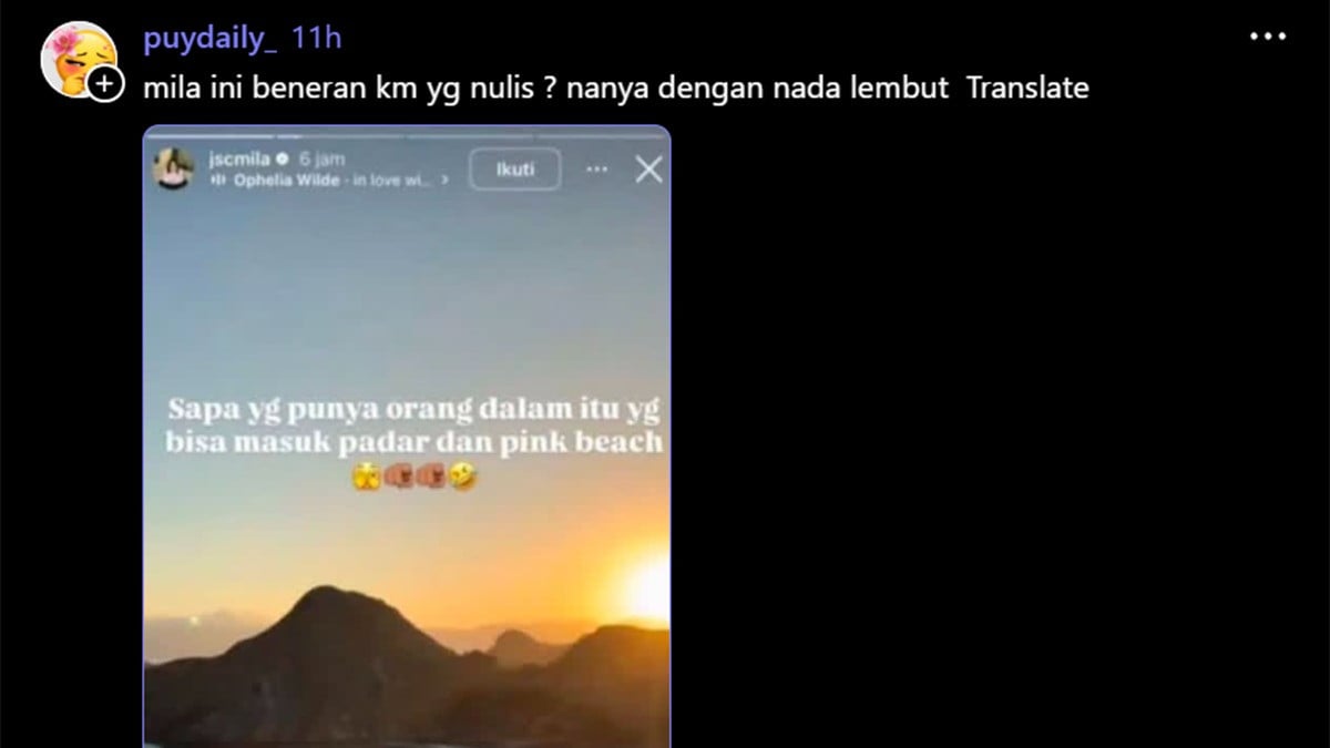 Jessica Mila Luruskan IGS soal Pulau Padar yang Diduga Diedit, Tunjukkan Perbedaan Cerita Asli dan Editan
            - galeri foto