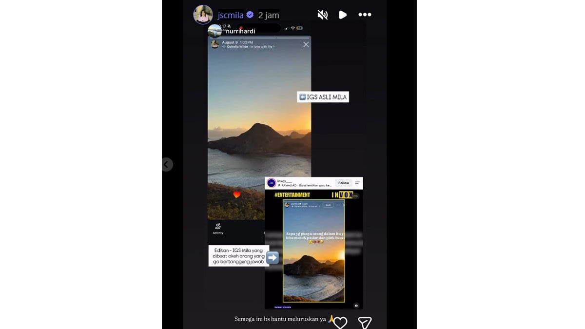 Jessica Mila Luruskan IGS soal Pulau Padar yang Diduga Diedit, Tunjukkan Perbedaan Cerita Asli dan Editan
            - galeri foto