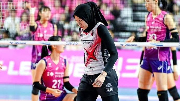 Megawati Hangestri saat masih memperkuat Red Sparks