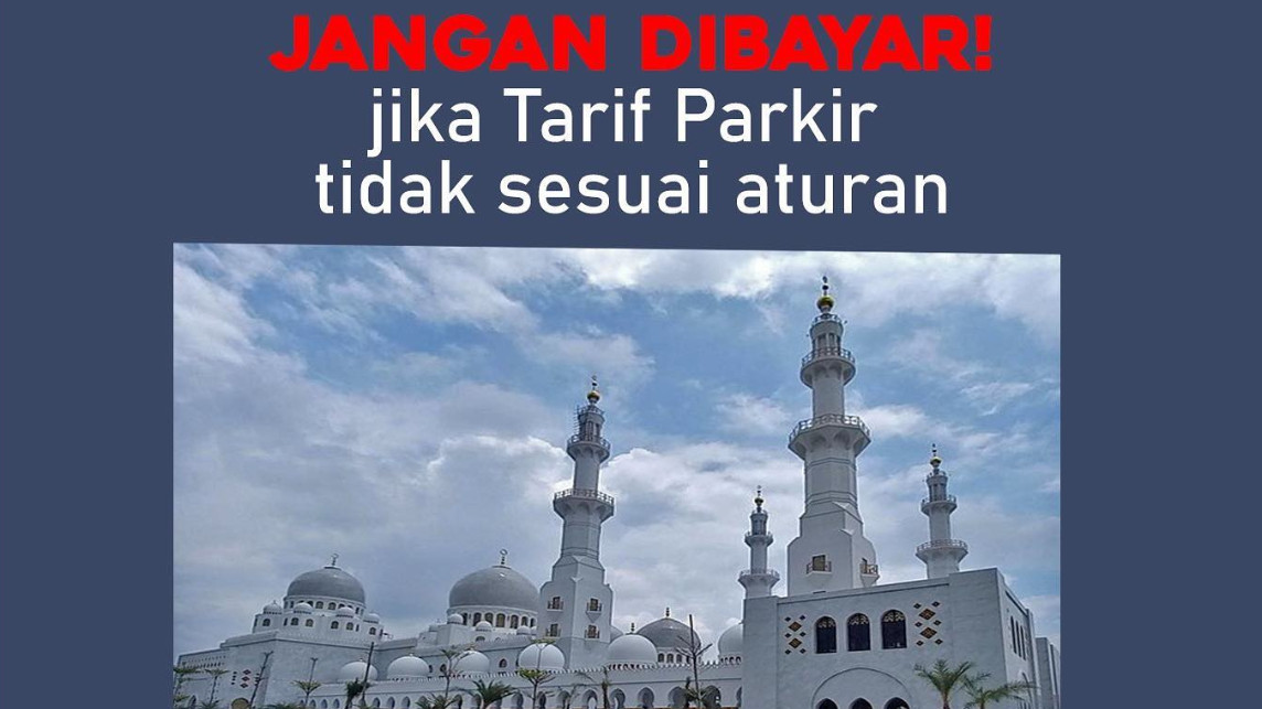 Viral Tarif Parkir Masjid Sheikh Zayed Solo, Rp5 Ribu Ditolak hingga Diminta Rp10 Ribu Tanpa Karcis