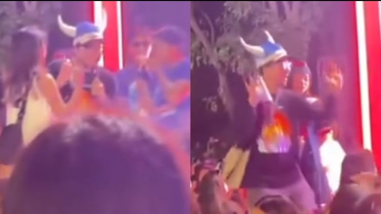 Pria bertopi tawarkan sebotol miras dengan bacaan Al-Ikhlas