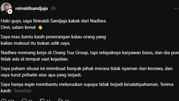 Siapa Nadhea Devi? Brand Manager OT yang Dituding Netizen sebagai Gadis Baju Putih di Booth Miras Newport
            - galeri foto