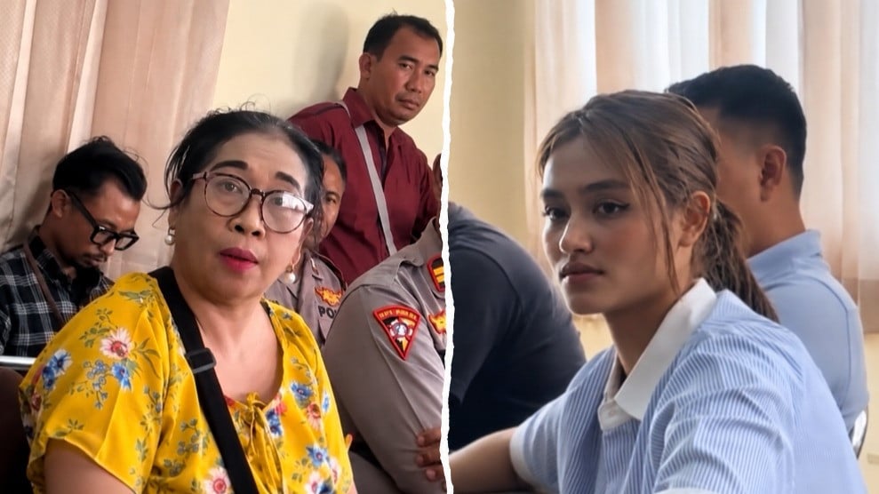 Tukang jahit pemilik Sintya Tailor di Bali, Ni Made Tiadnyani alias Bu Sintya & Pelanggannya, Hilda dalam sidang mediasi percekcokan berujung kasus dugaan rasisme