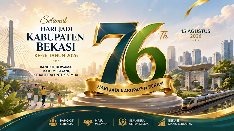 Ilustrasi Hari Jadi Kabupaten Bekasi ke-76