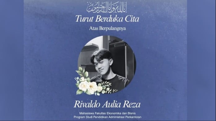 Maba UNNES, Rivaldo Aulia Reza (18) meninggal lantaran mengalami kecelakaan setelah ospek