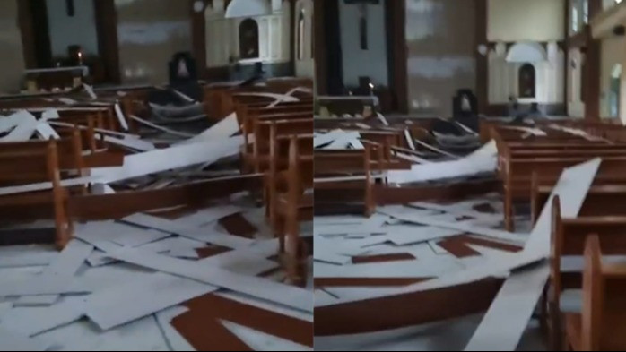Gereja di Manggarai Timur mengalami kerusakan pasca gempa