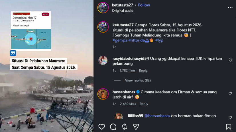 Gempa bumi terjang Pelabuhan Maumere, NTT
