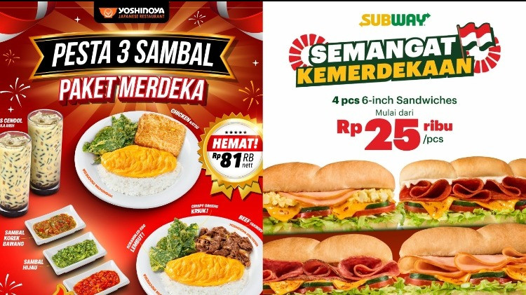Promo makanan HUT RI 17 Agustus 2026