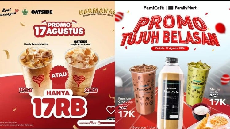 Promo minuman kopi HUT RI 17 Agustus 2026
