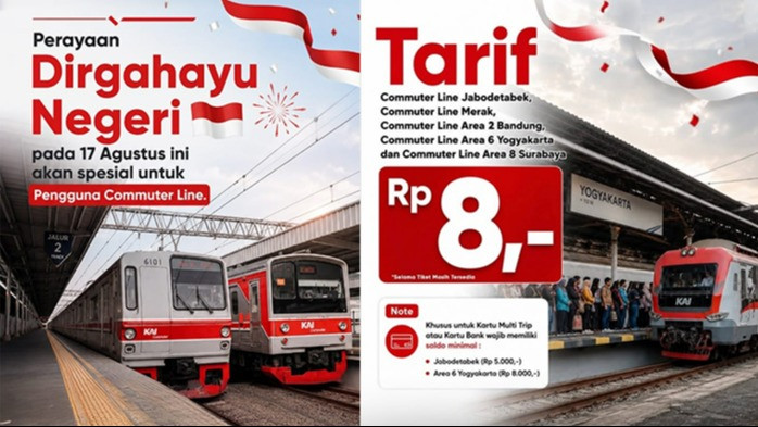 Promo tarif KRL spesial HUT RI ke-81