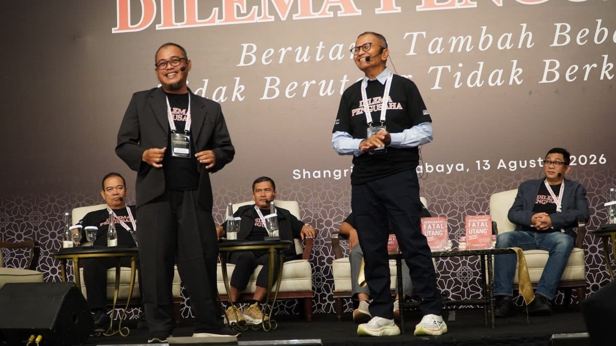 Talkshow  75 Tahun Dahlan Iskan: Dilema Pengusaha, Utang Tambah Beban, Tidak Berutang Tak Berkembang. 