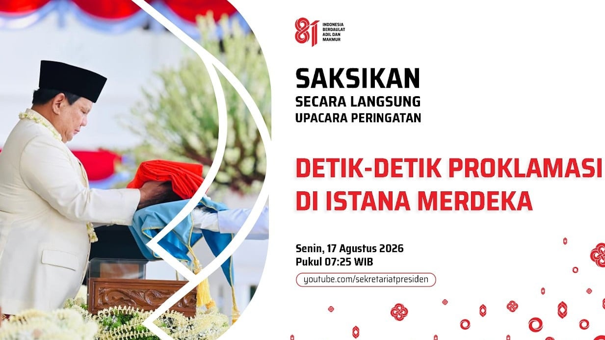 Upacara Peringatan Detik-Detik Proklamasi 17 Agustus 2026 di Istana Merdeka