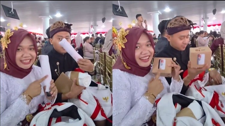 Isi souvenir untuk tamu di upacara HUT RI ke-81 di Istana Negara