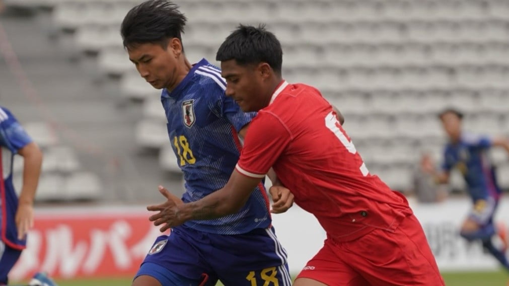 Mauresmo Hinoke saat bela Timnas Indonesia U-20 di Toulon Cup 2023
