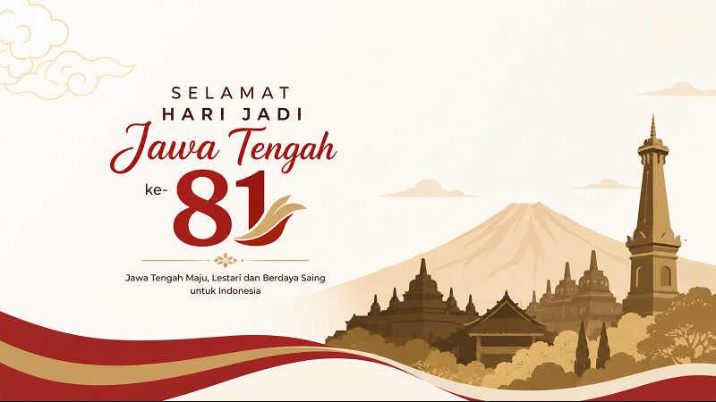 Ilustrasi HUT ke-81 Provinsi Jawa Tengah