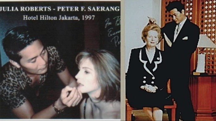 Penata rias dan rambut, Peter F Saerang bersama figur terhormat