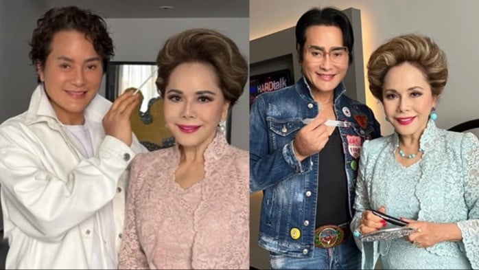 Penata rias dan rambut, Peter F Saerang bersama figur terhormat