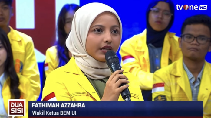 Mengenal Fathimah Azzahra, Wakil Ketua BEM UI yang Viral saat Demo Mahasiswa di Bundaran HI
            - galeri foto