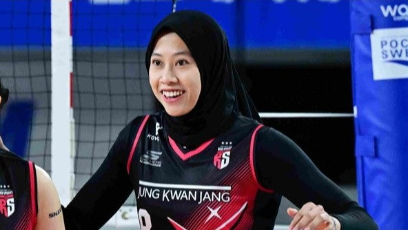 Megawati Hangestri saat masih membela Red Sparks