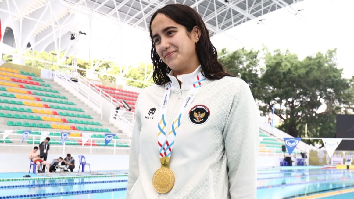 Atlet Renang Putri Indonesia, Masniari Wolf raih medali emas di SEA Games 2025