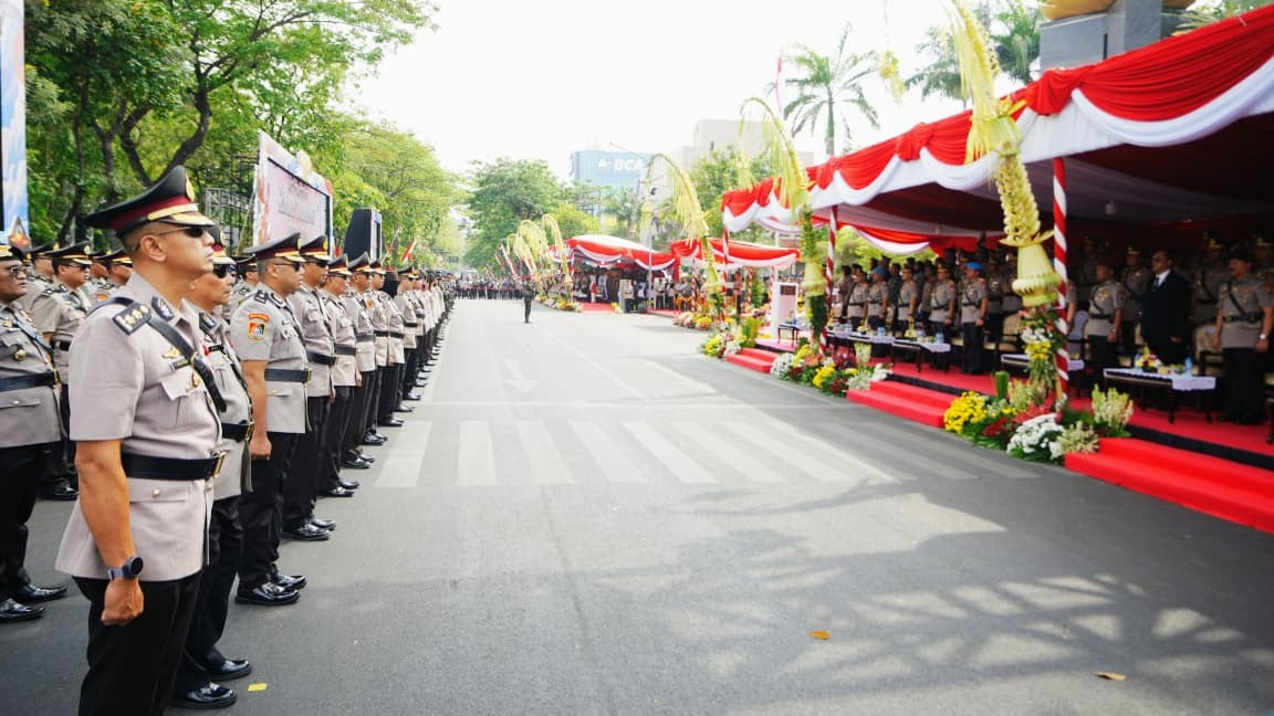 Kapolri Pimpin Upacara Hari Juang Polri 2026 di Surabaya