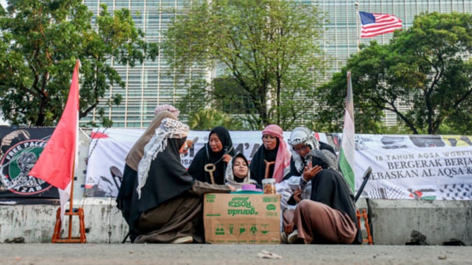 Lensa Berbicara: 57 Tahun Tragedi Pembakaran Al-Aqsa, Aqsa Working Group Gelar Aksi di Jakarta