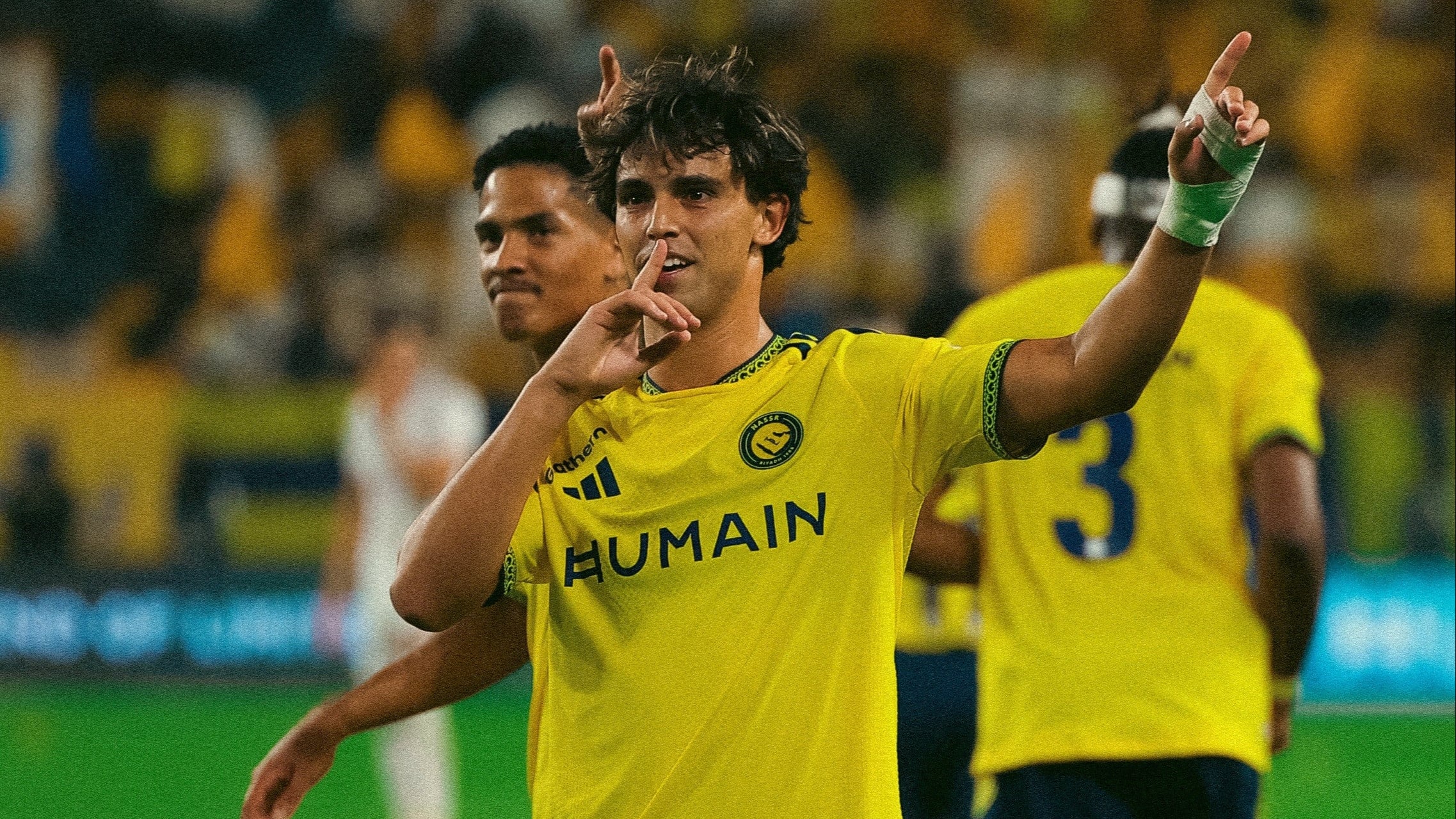 Selebrasi Joao Felix usai mencetak gol dalam laga Al Nassr vs Al Fateh di Liga Pro Saudi 2026/2027, Minggu (16/8/2026).