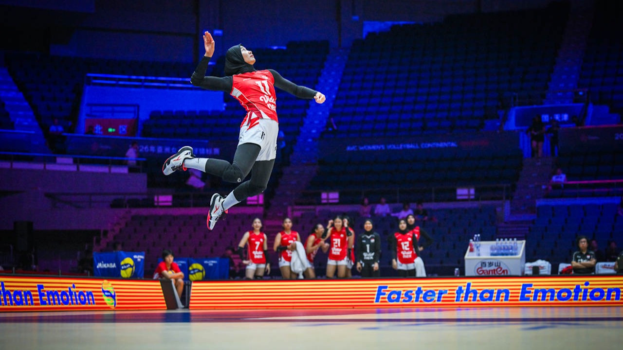 Hitter Timnas Voli Putri Indonesia, Ersandrina Devega di AVC Women s Continental 2026
