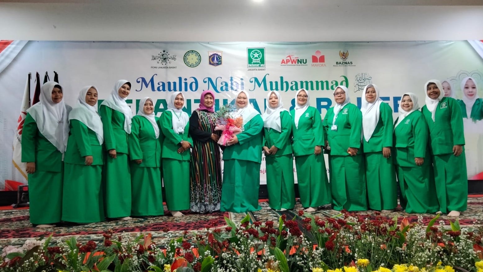 Pelantikan Fatayat NU Jakbar, Sabtu (22/8/2026).