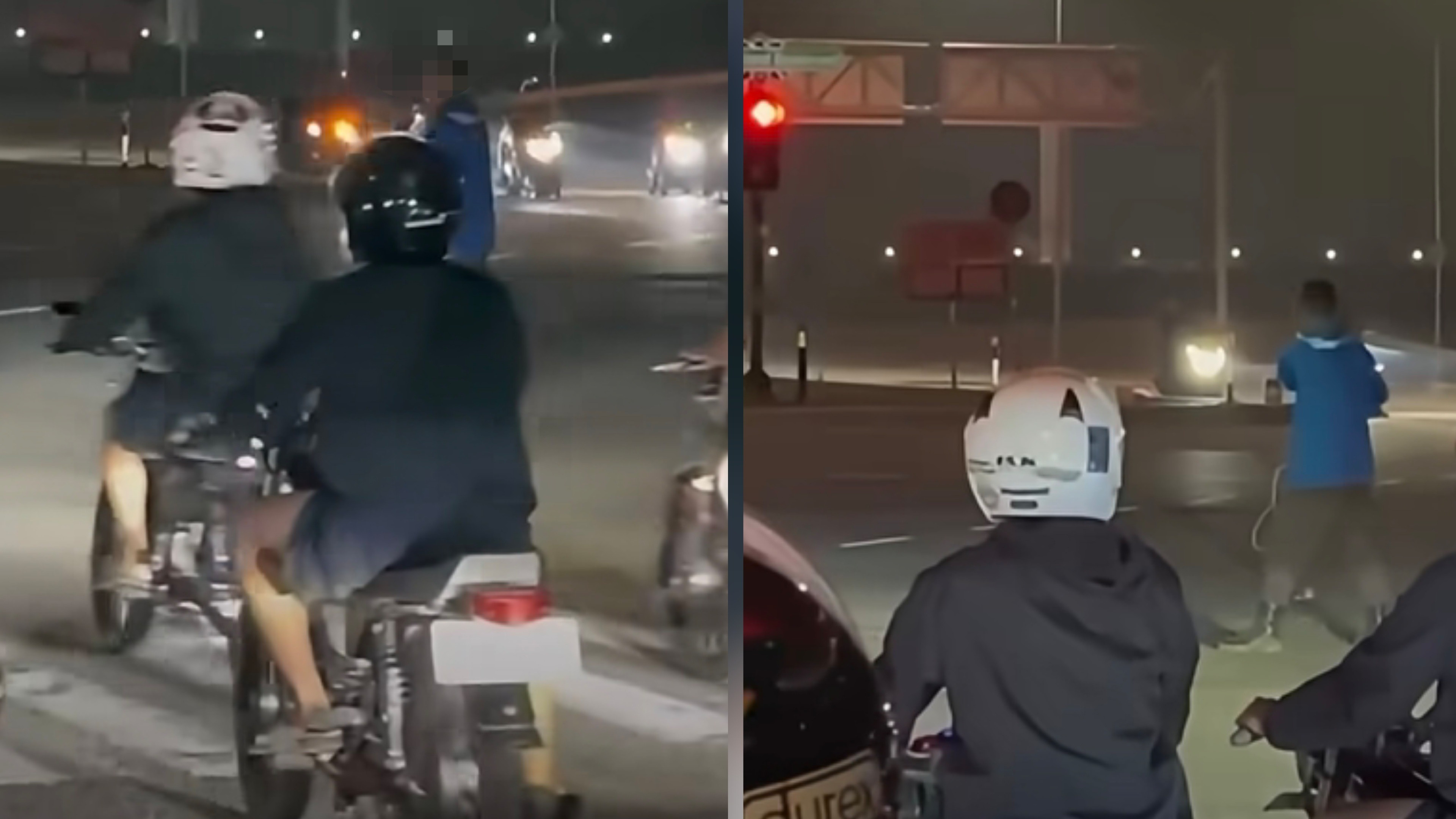 Viral di Medsos Diduga Petugas Cegah Balap Liar