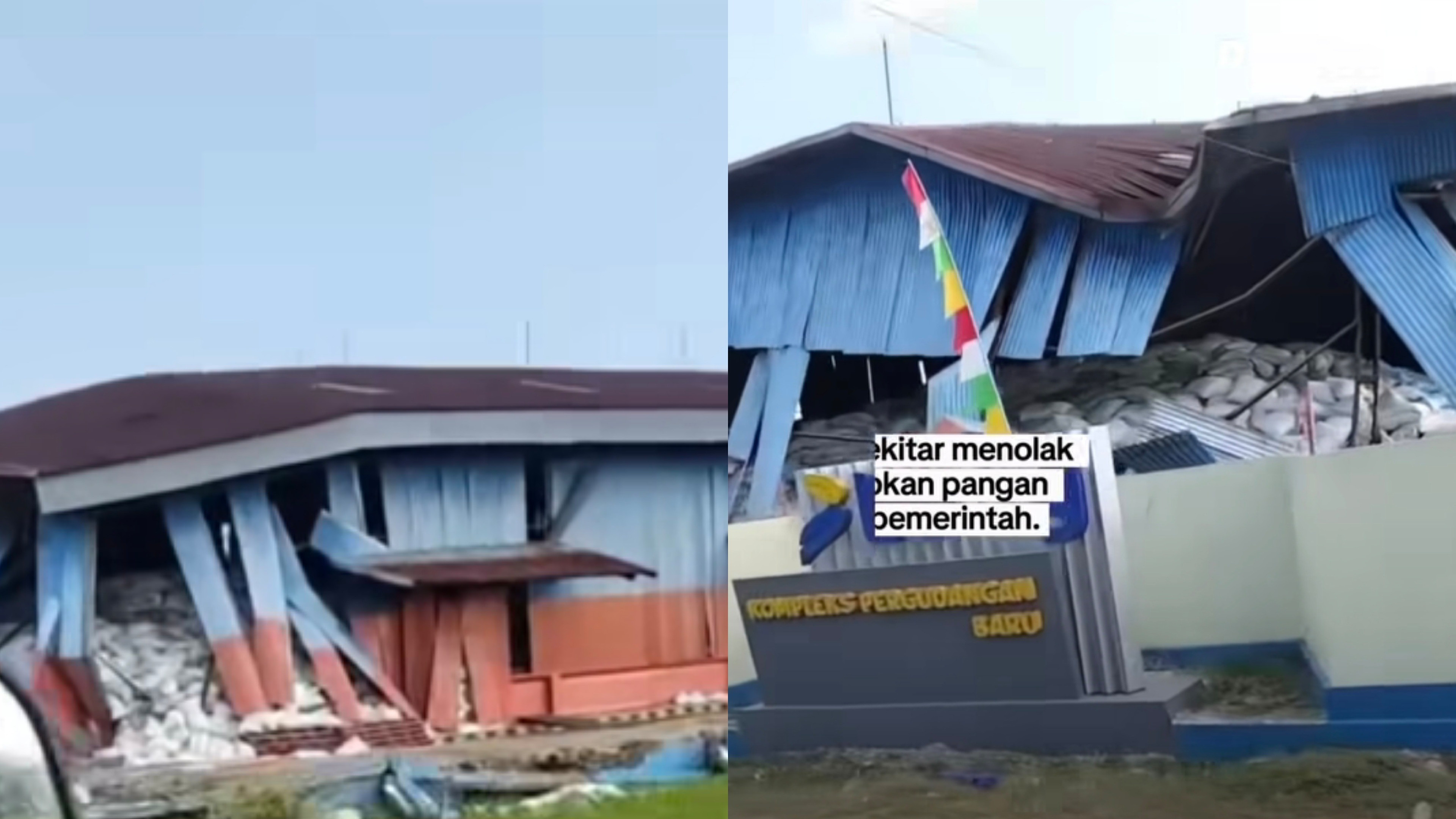 Viral Video Gudang Bulog di NTT Rusak