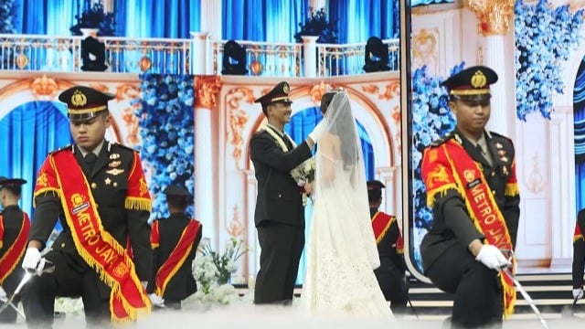 Pernikahan Arya Saloka sebagai Sena & Asha Assuncao pemeran Davina