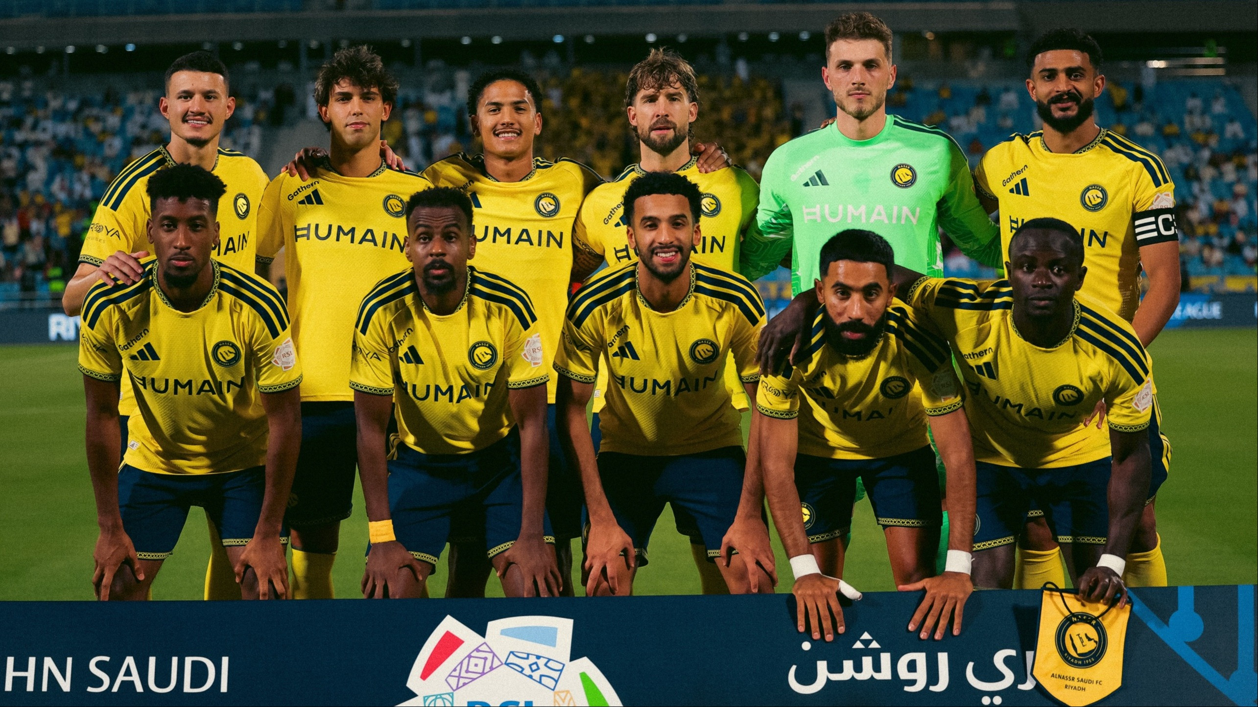 Skuad Al Nassr saat laga melawan Al Riyadh di Liga Pro Saudi 2026/2027, Jumat (21/8/2026).
