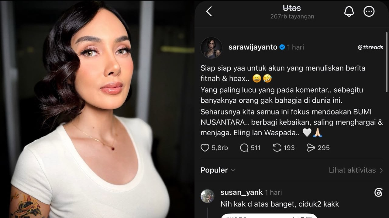 Sara Wijayanto tepis rumor perselingkuhan