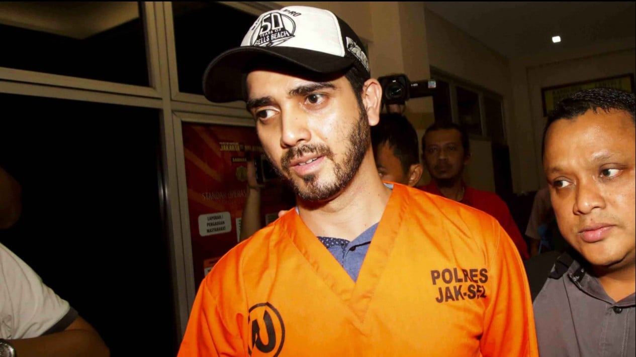 Fachri Albar saat ditangkap kepolisian karena narkoba