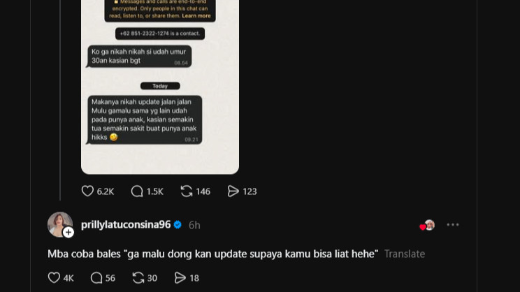 Prilly Latuconsina tanggapi keluhan netizen yang disindir belum menikah