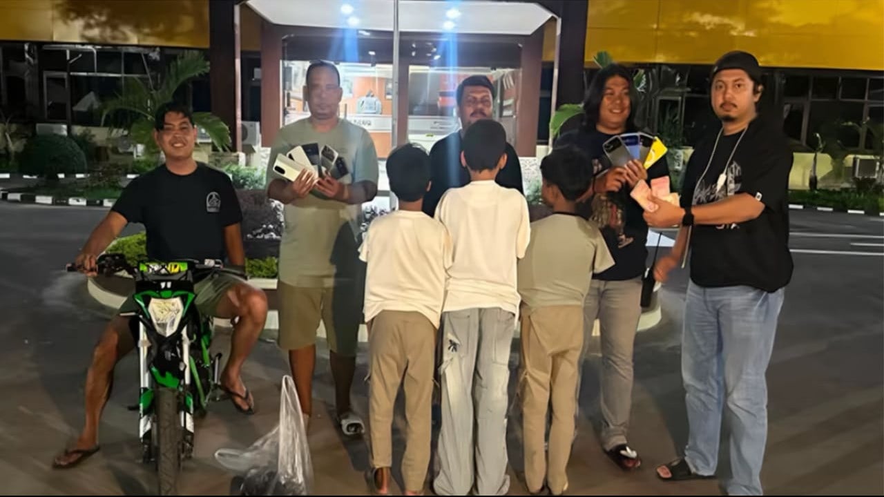 Viral Tiga Bocah Diduga Bobol Toko Mall, Panik Dikejar Polisi Malah Masuk Markas TNI AL