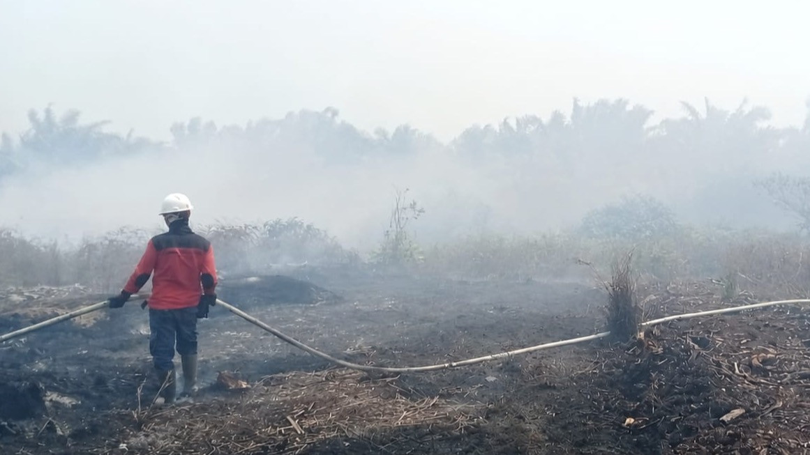 Upaya penanganan kebakaran hutan dan lahan (karhutla) di Kalimantan Barat.