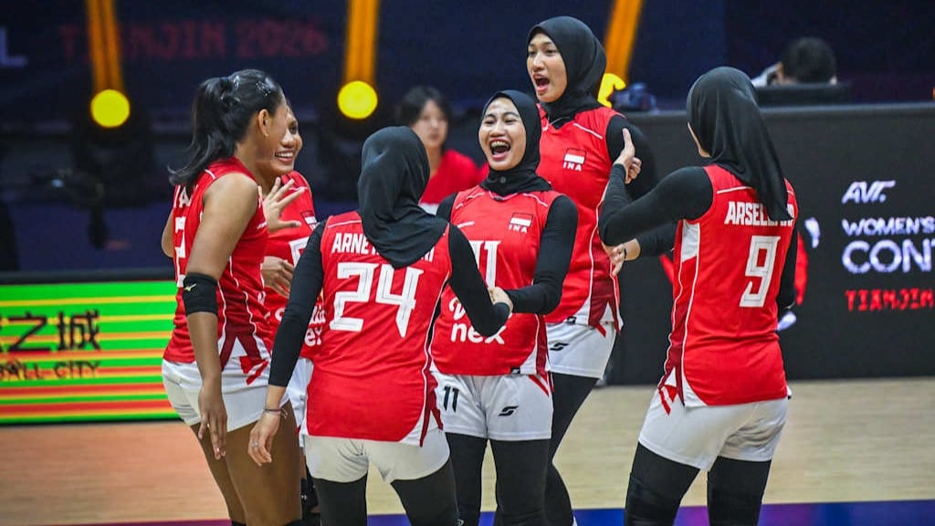 Timnas Voli Putri Indonesia vs Iran di AVC Women s Continental 2026