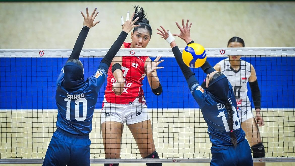Pemain Timnas Voli Putri Indonesia, Mardanti Namira vs Iran di AVC Women s Continental 2026
