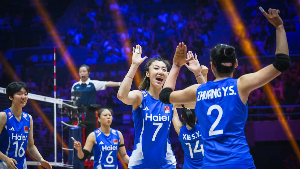 China saat menghadapi Iran di AVC Women s Continental 2026
