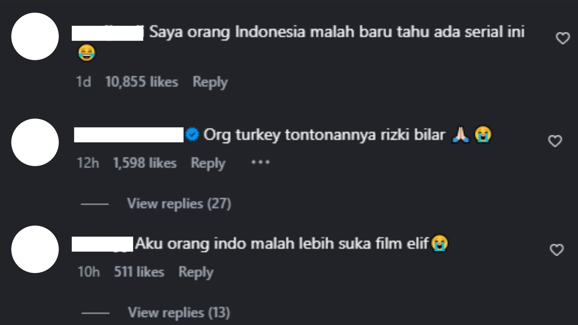 Komentar warganet Indonesia soal sinetron Aku Mencintaimu Karena Allah yang tayang di Turki