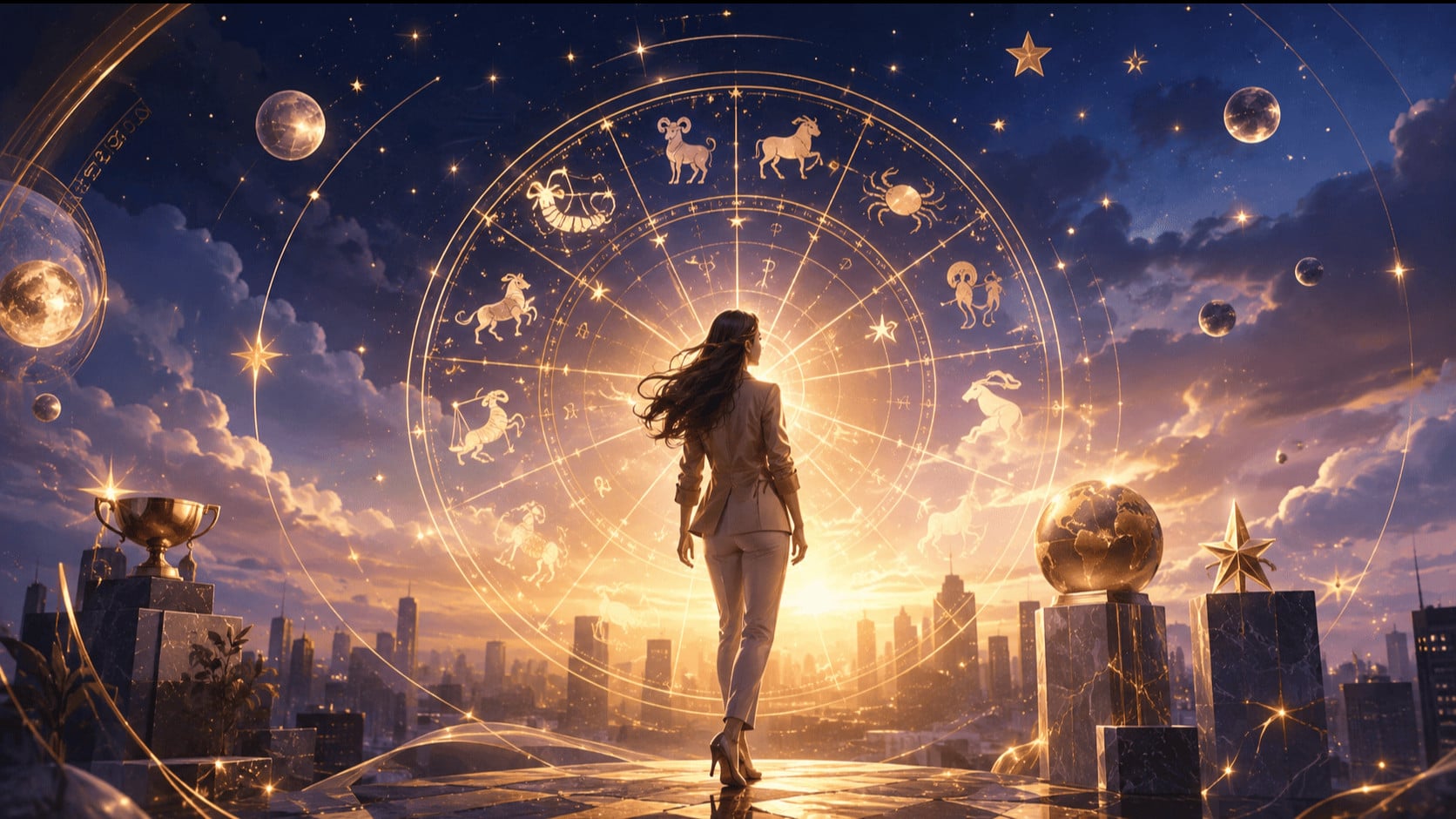 ilustrasi ramalan karier zodiak