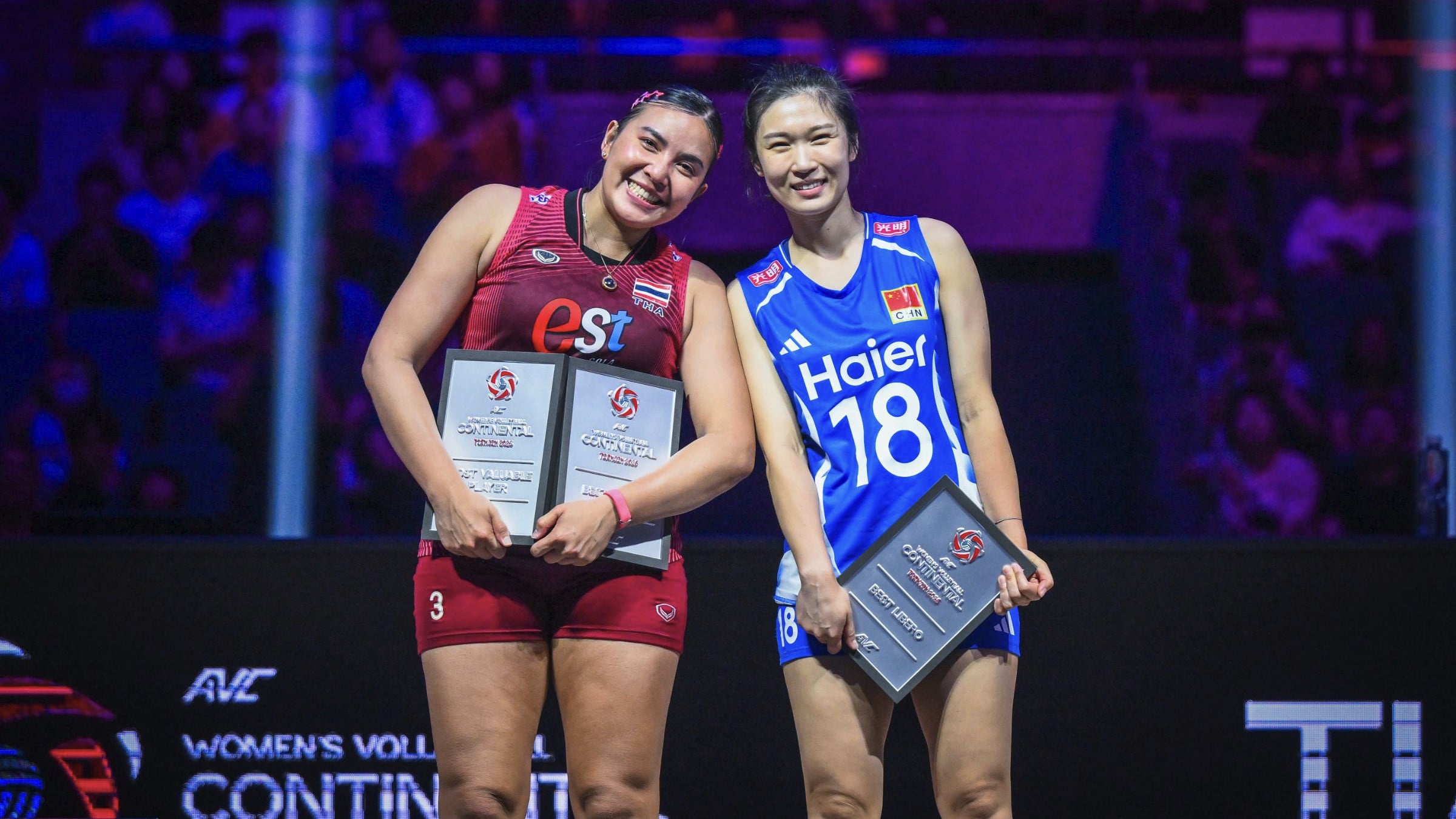 Pemain peraih penghargaan individu di AVC Women s Continental 2026.